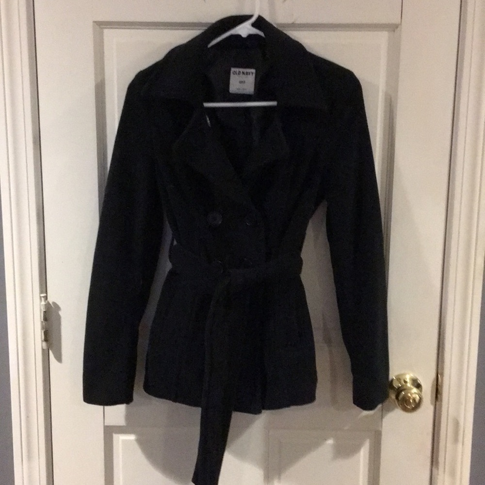 Fleece peacoat